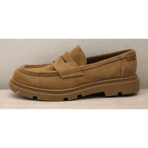 Camper K201633 Men\'s Sz 39 US 6.5 Brown Nubuck Junction Moccasin Loafers